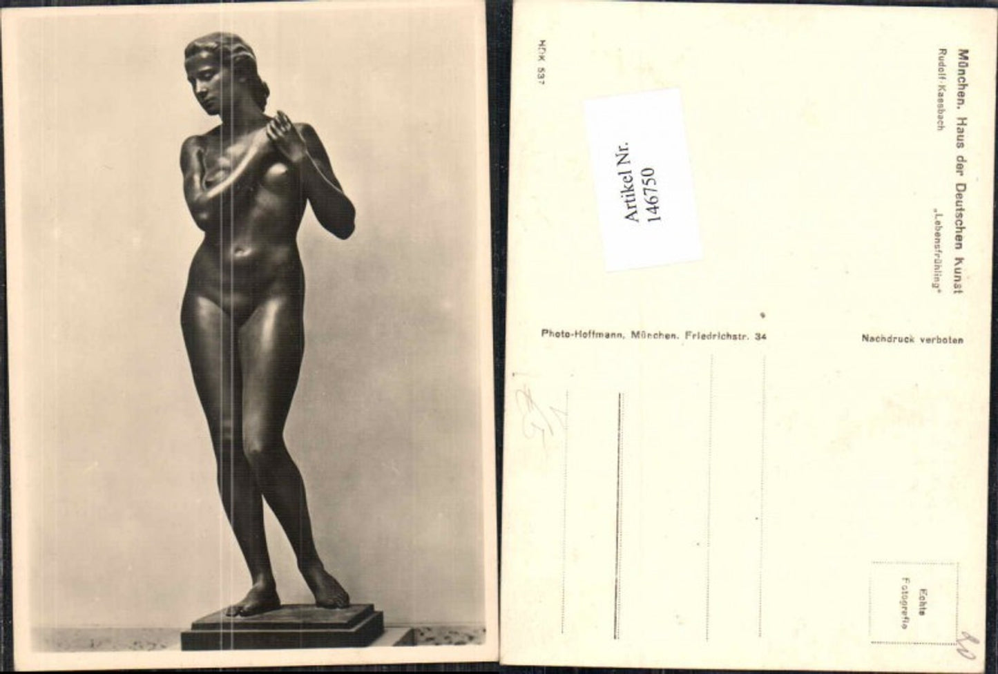 146750,Haus der Deutschen Kunst HDK 537 Rudolf Kaesbach lebensfrühling