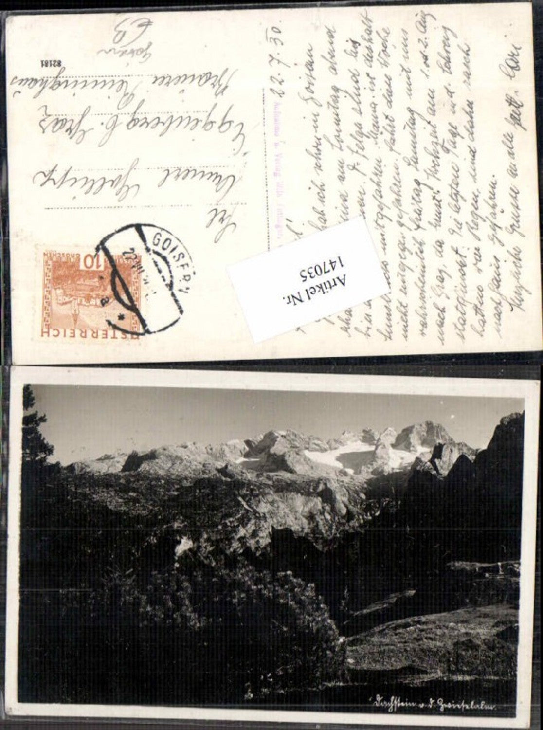 147035,Goisern Zwieselalm Gosau Dachstein