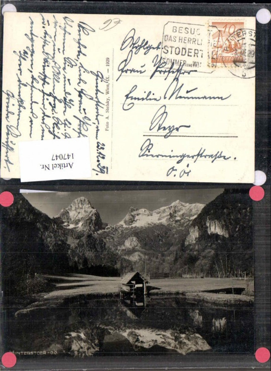 147047,Hinterstoder Polsterlucke 1929