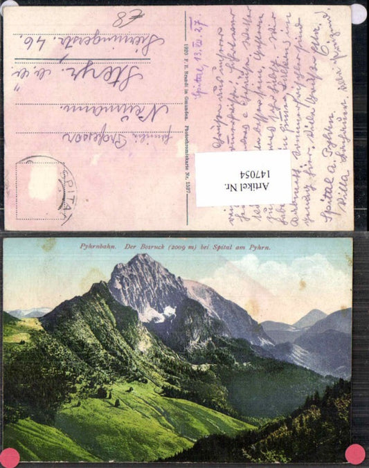 147054,Pyhrnbahn Bosruck bei Spital am Pyhrn Brandt 1527