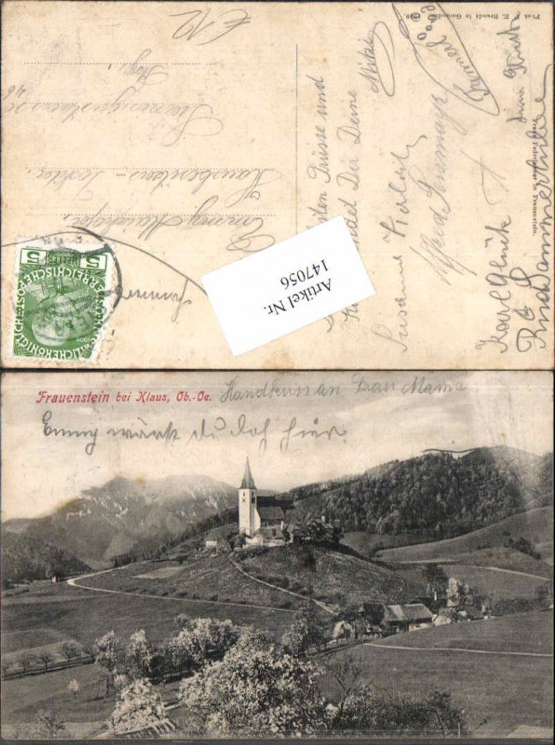 147056,Frauenstein bei Klaus a.d. Pyhrnbahn 1909 Brandt