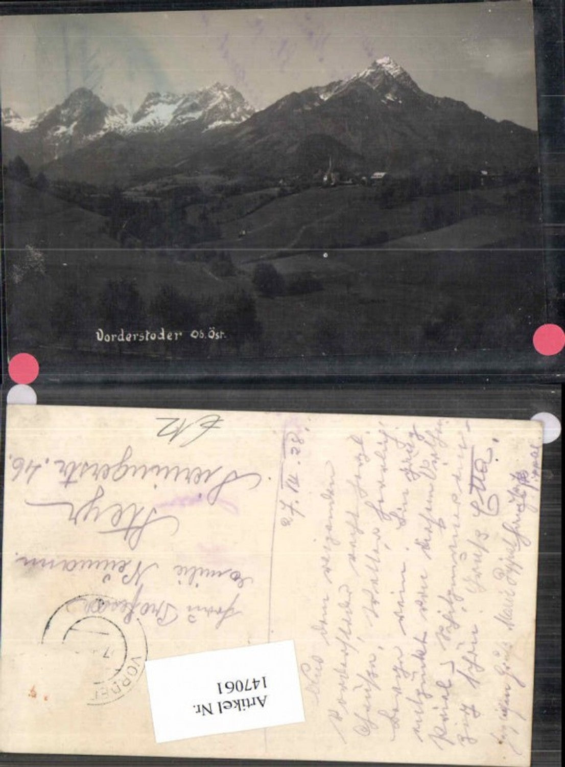 147061,FotoAK Vorderstoder Tolle seltene AK