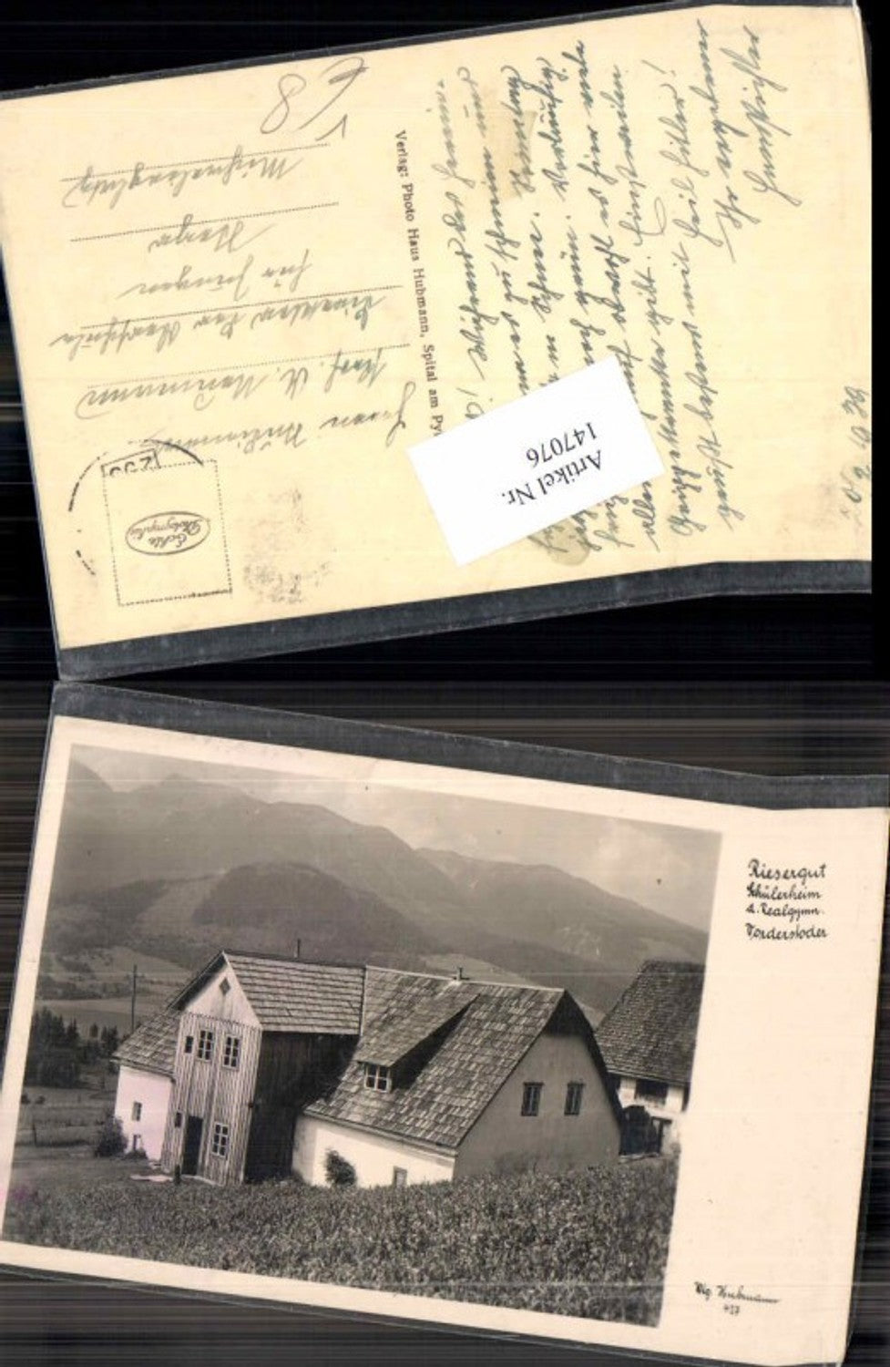 147076,Riesergut Schülerheim Realgymn. Vorderstoder pub Hubmann Nr 427