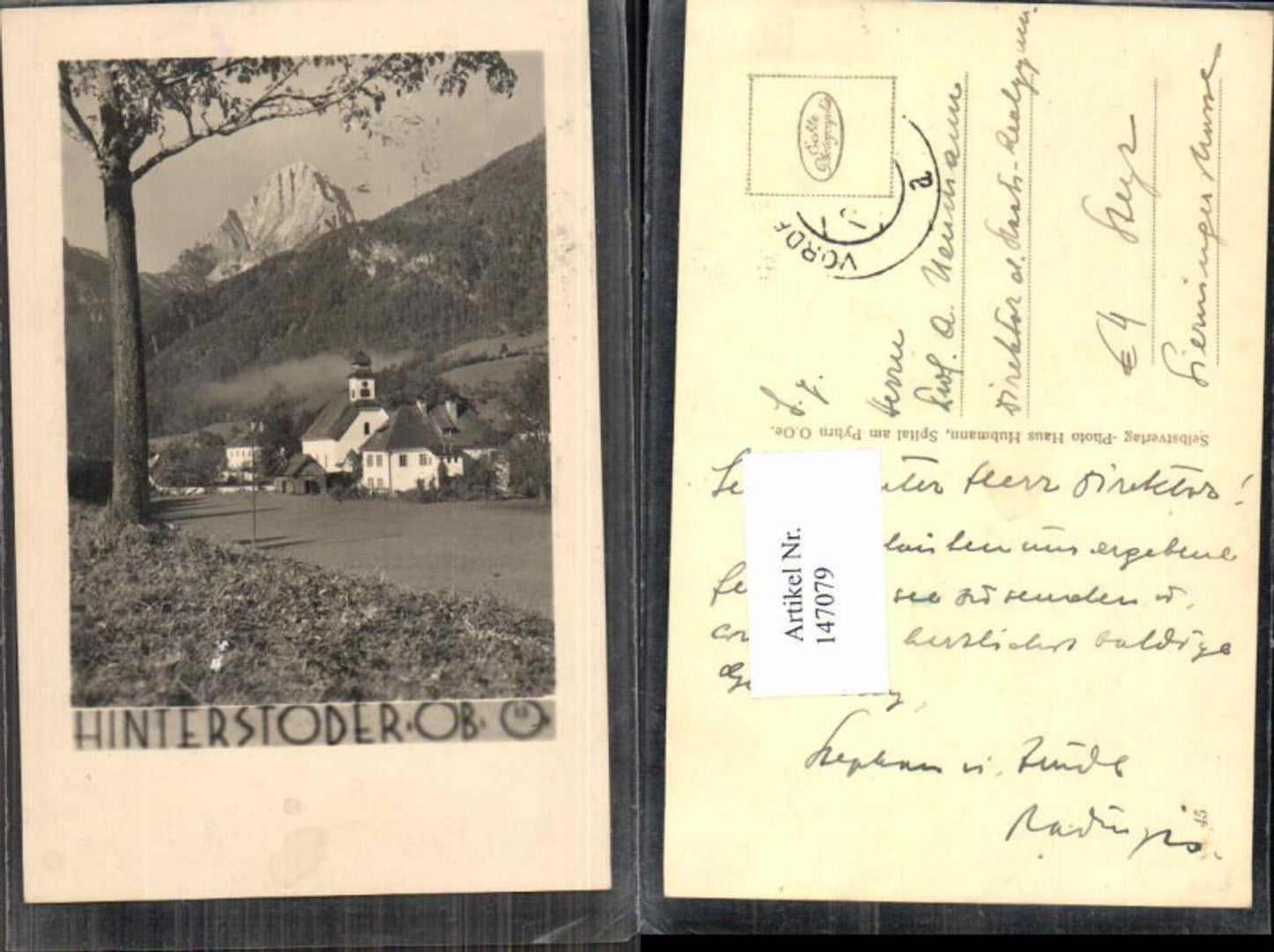 147079,Hinterstoder 1940 pub Hubmann 45