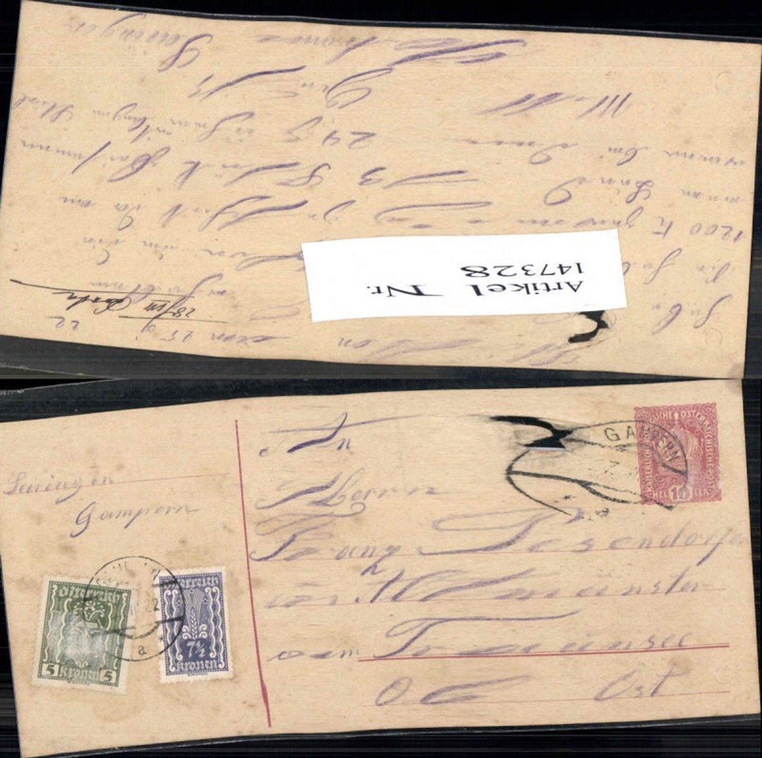 Alte Ansichtskarte – Old Postcard