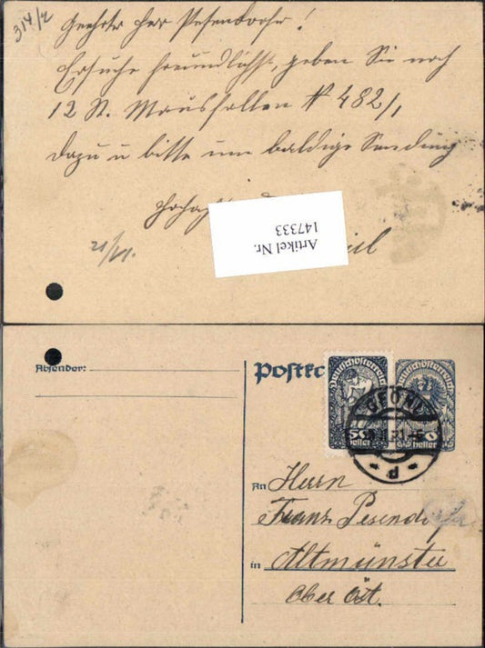 Alte Ansichtskarte – Old Postcard