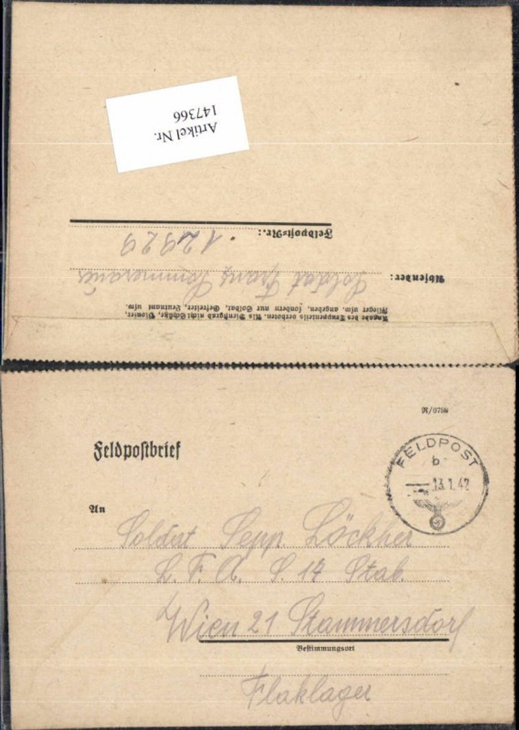 Alte Ansichtskarte – Old Postcard