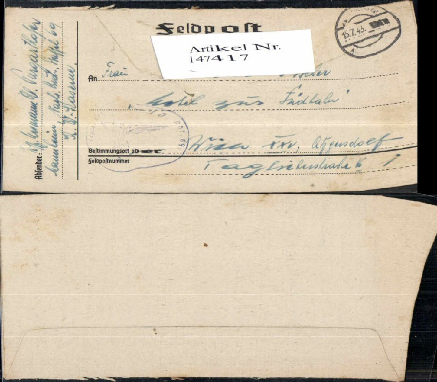 Alte Ansichtskarte – Old Postcard