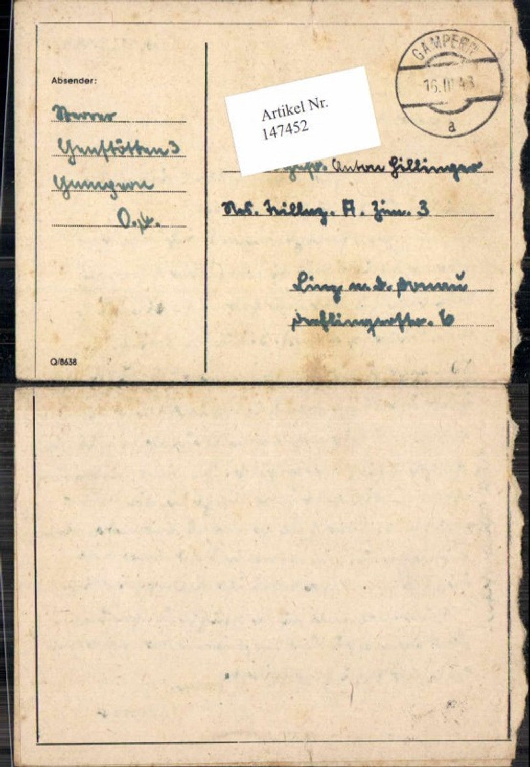 Alte Ansichtskarte – Old Postcard