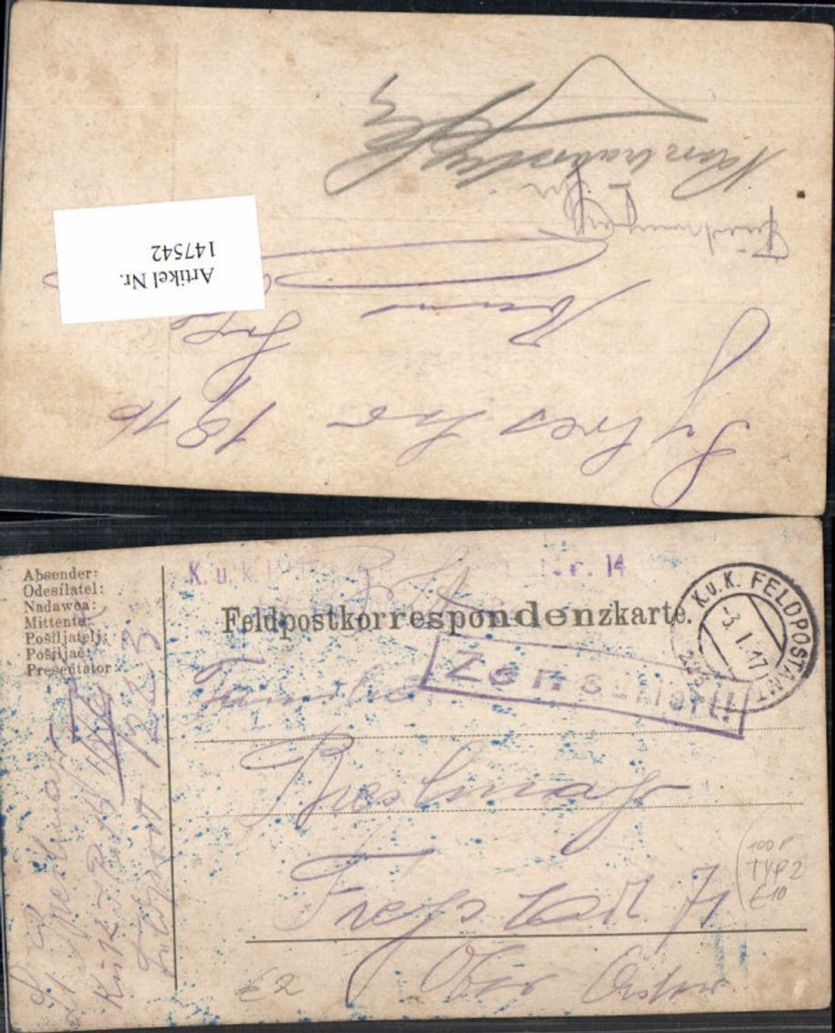 Alte Ansichtskarte – Old Postcard