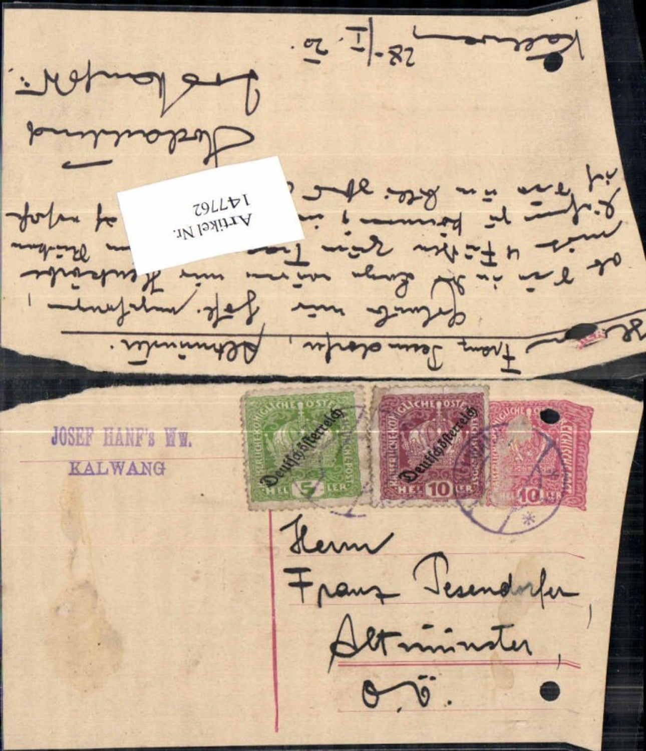 Alte Ansichtskarte – Old Postcard