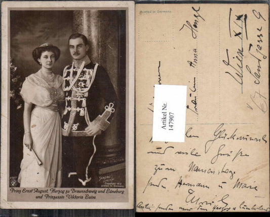 147907,Prinz August Herzog zu Braunschweig Lüneburg Prinzessin Viktoria Luise