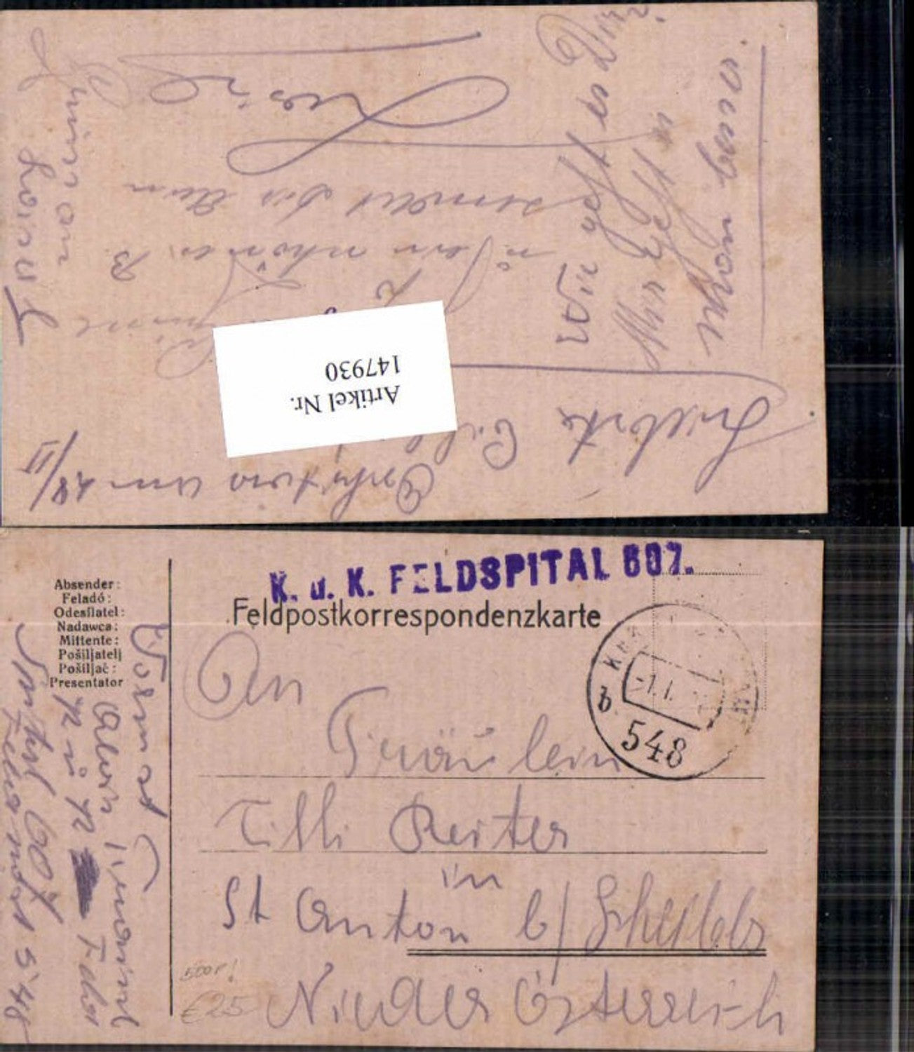 Alte Ansichtskarte – Old Postcard