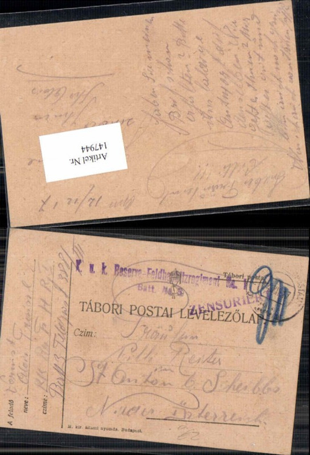 Alte Ansichtskarte – Old Postcard