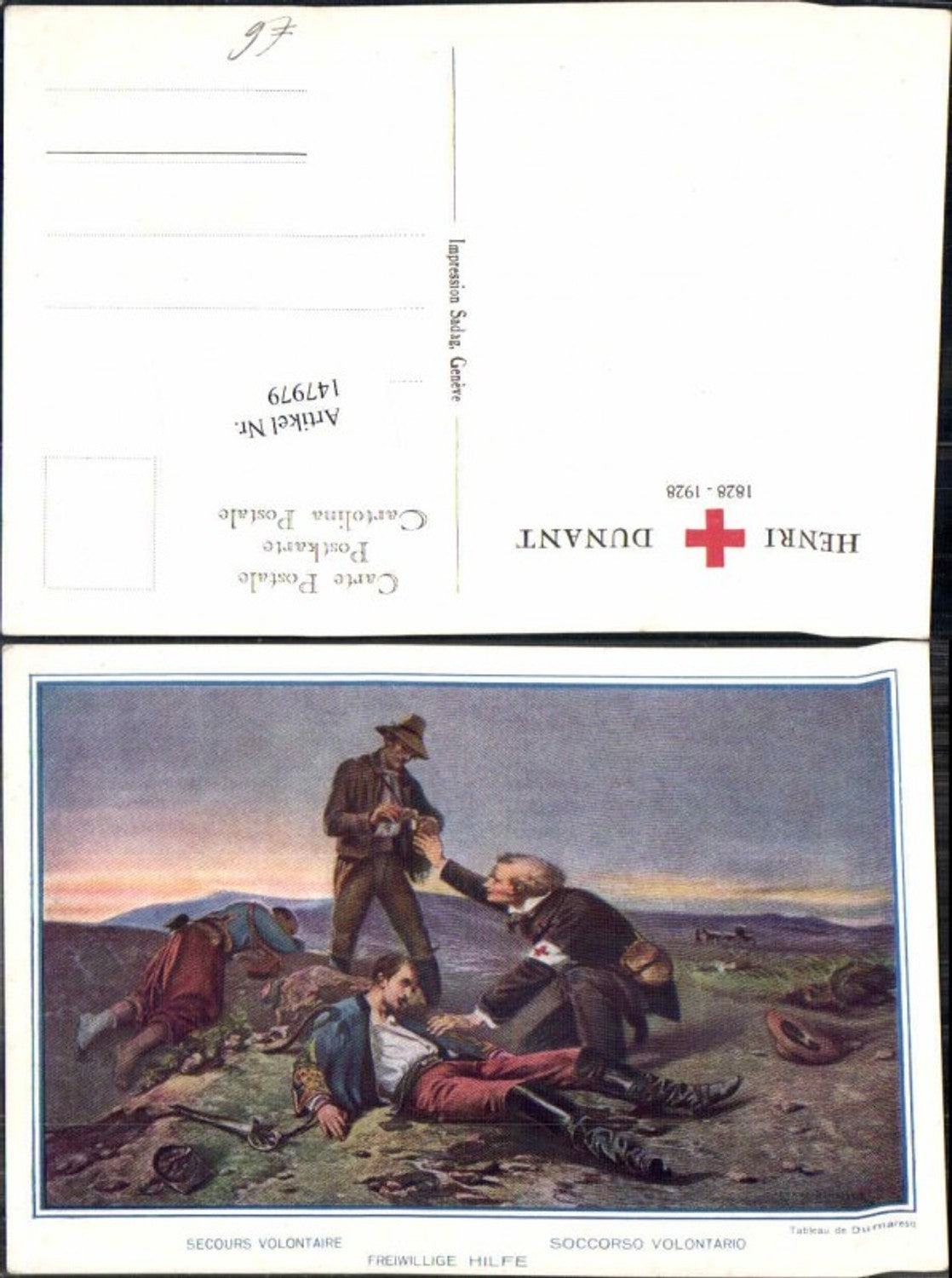 147979,Henri Dunant Freiwillige Hilfe Sanitäter Rotes Kreuz