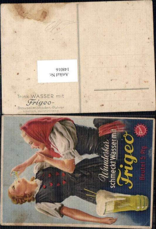 148016,Frigeo Reklame AK Werbe Limonade Brauselimonaden