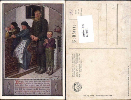 148061,Dt Schulverein 804 F. Kuderna Beten Familie Kirche