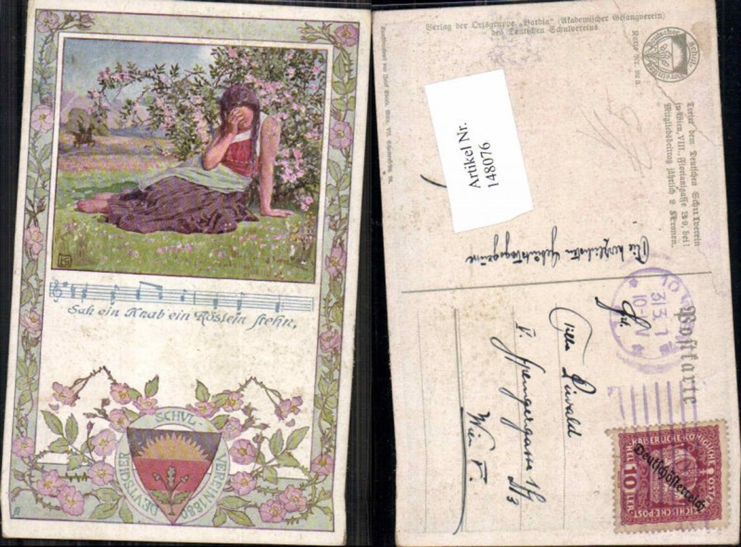 148076,Dt Schulverein 92 a Ortsgruppe Bardia Akademischer Gesangsverein