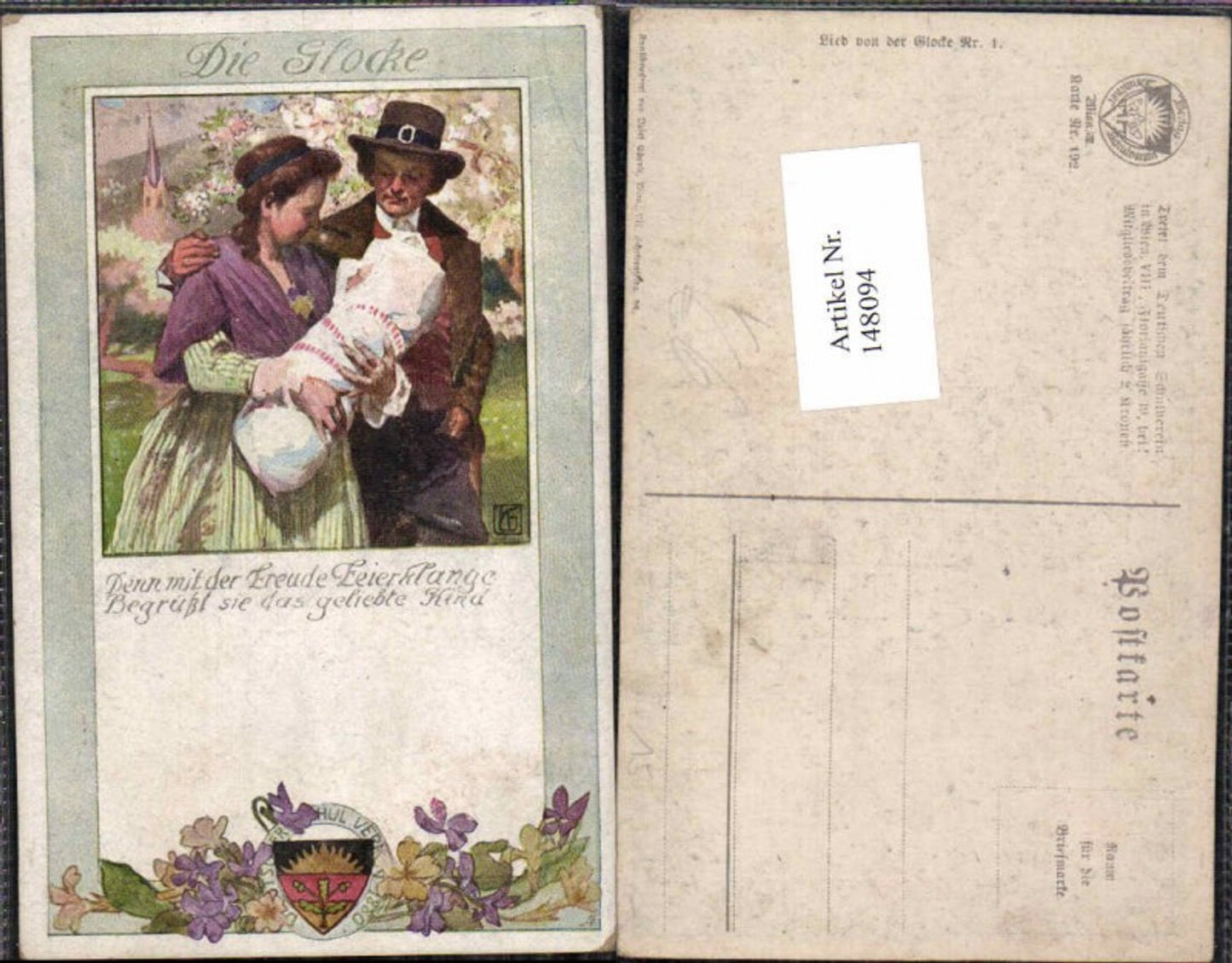 148094,Dt Schulverein 192 Lied v.d. Glocke 1