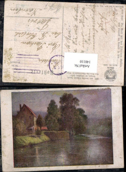 148110,Dt Schulverein 1202 Ernst Payer Bach m. silbernen Wellen