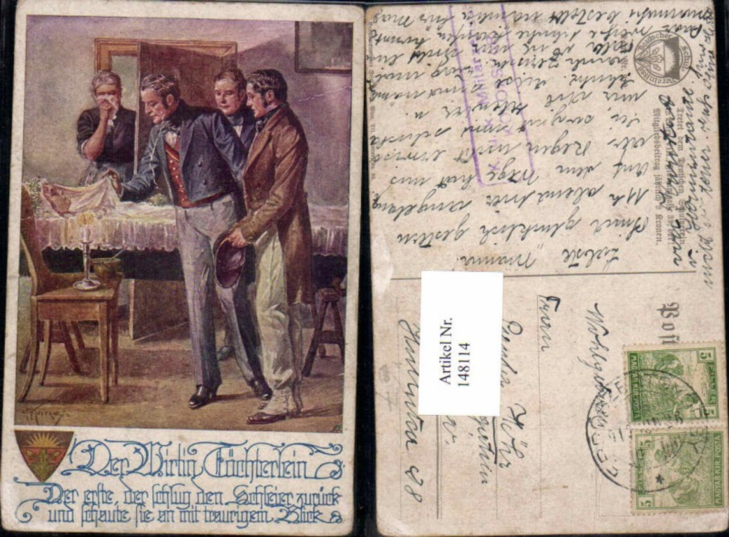 148114,Dt Schulverein 919 F. Kuderna Wirtin Töchterlein