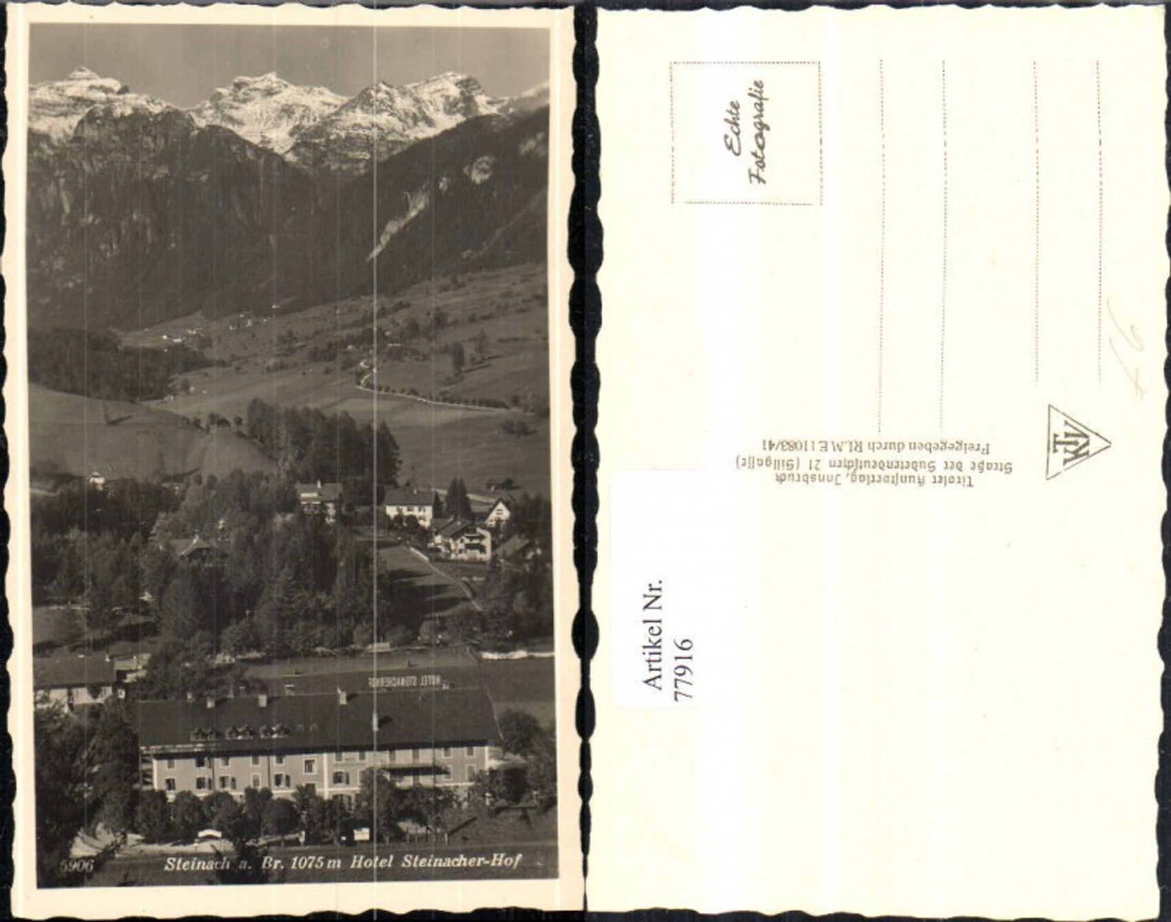 Alte Ansichtskarte – Old Postcard
