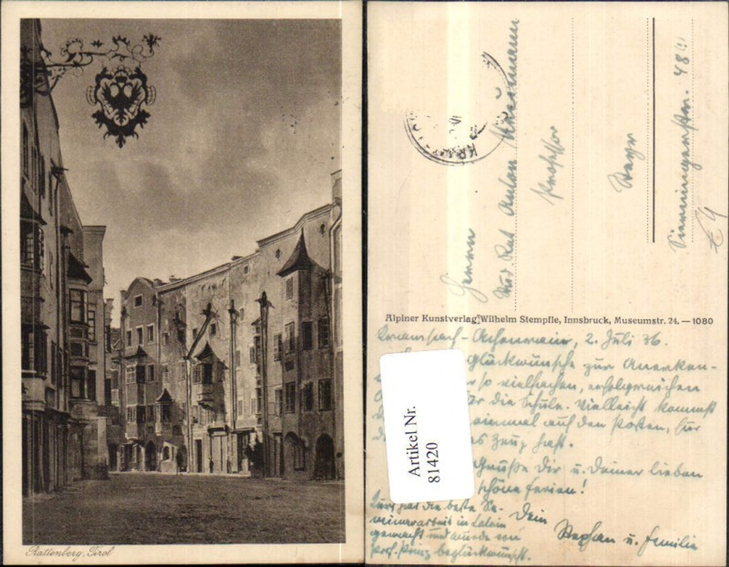 Alte Ansichtskarte – Old Postcard