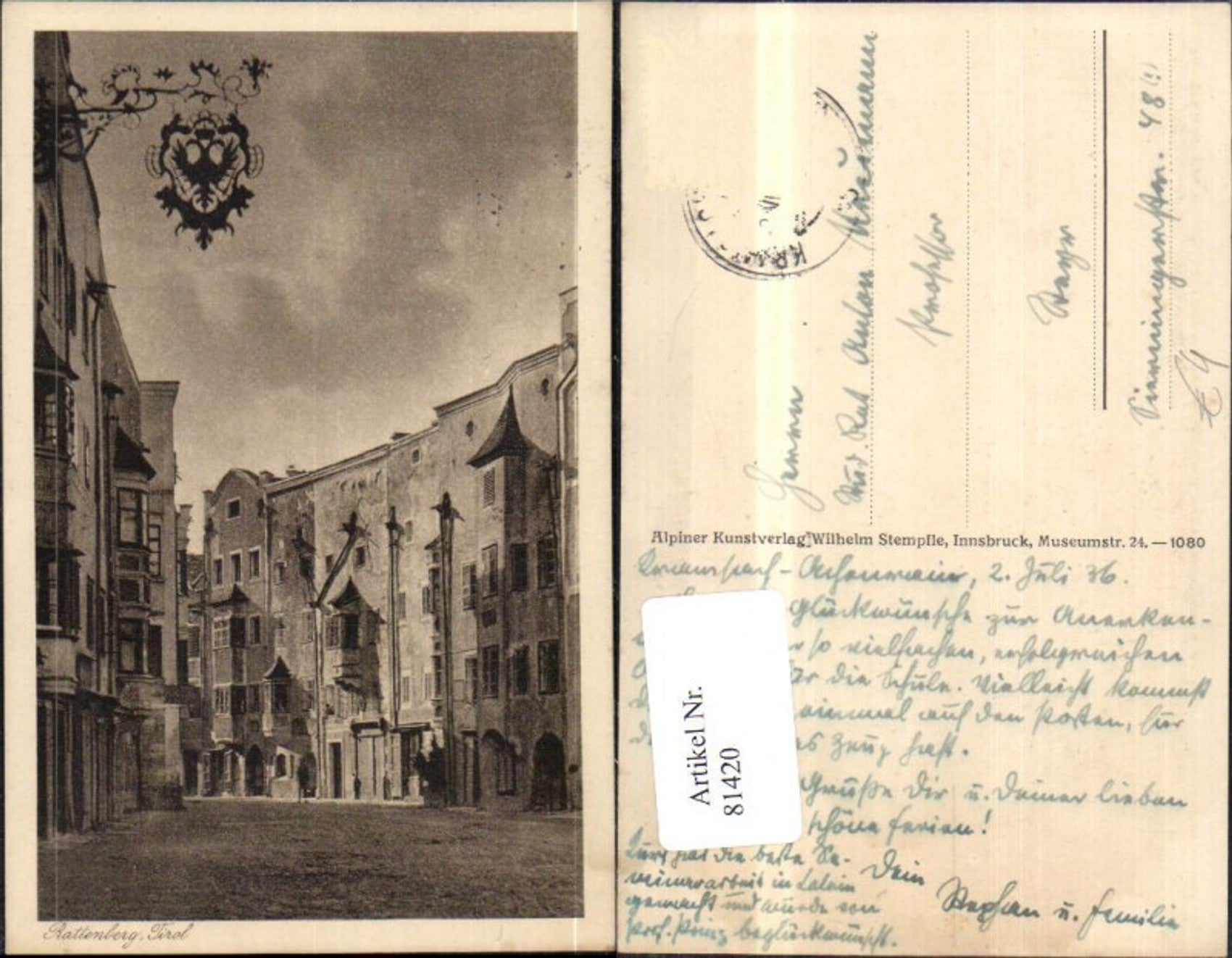 Alte Ansichtskarte – Old Postcard