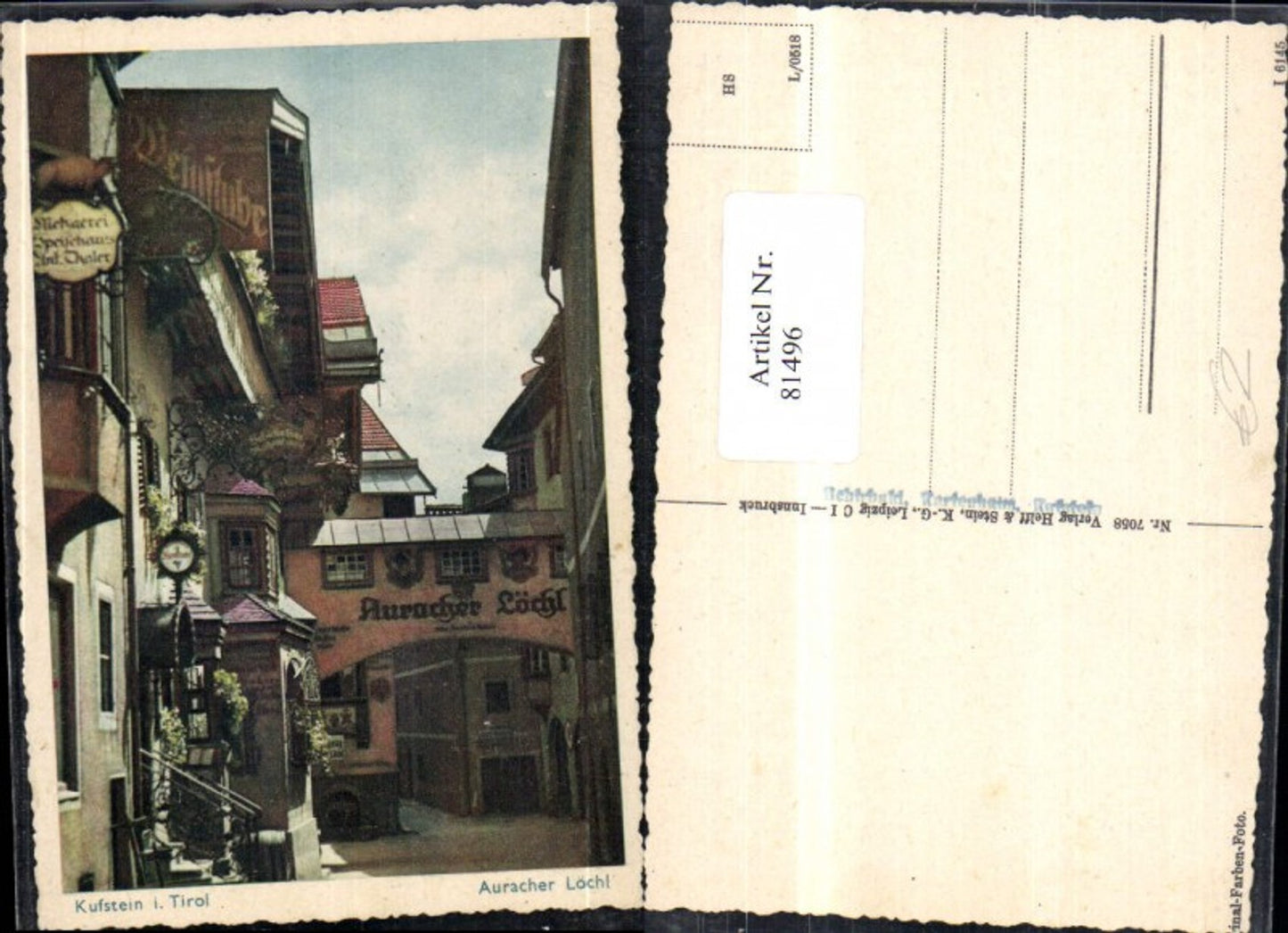 Alte Ansichtskarte – Old Postcard