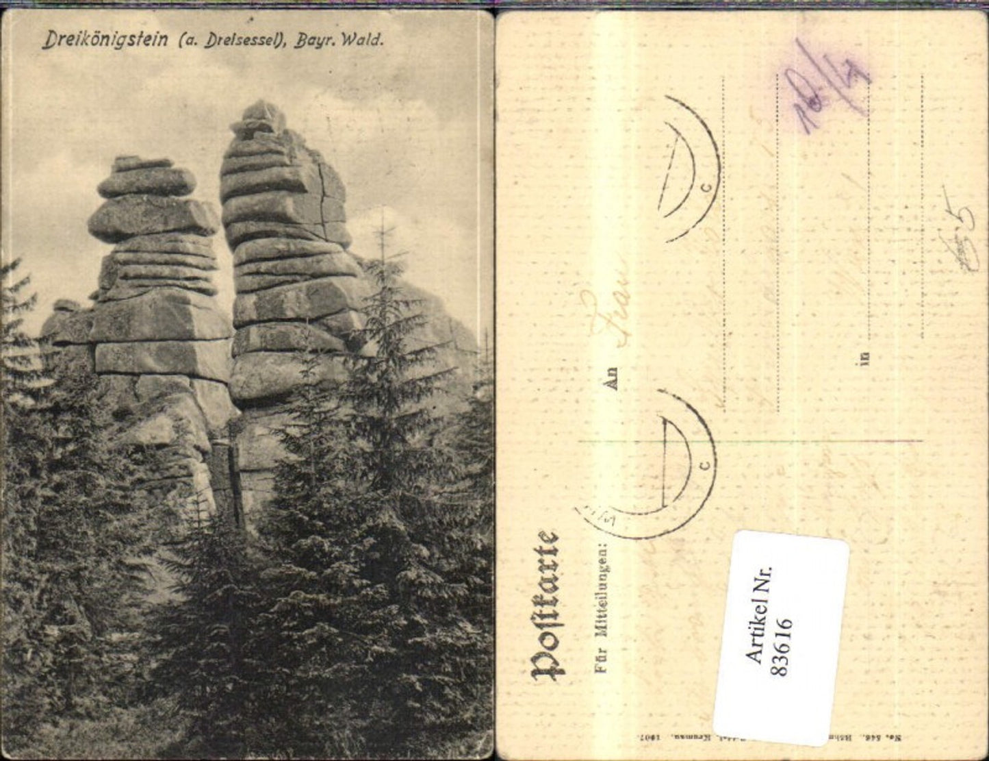 83616,Dreikönigstein a. Dreisessel Bayrischen Wald