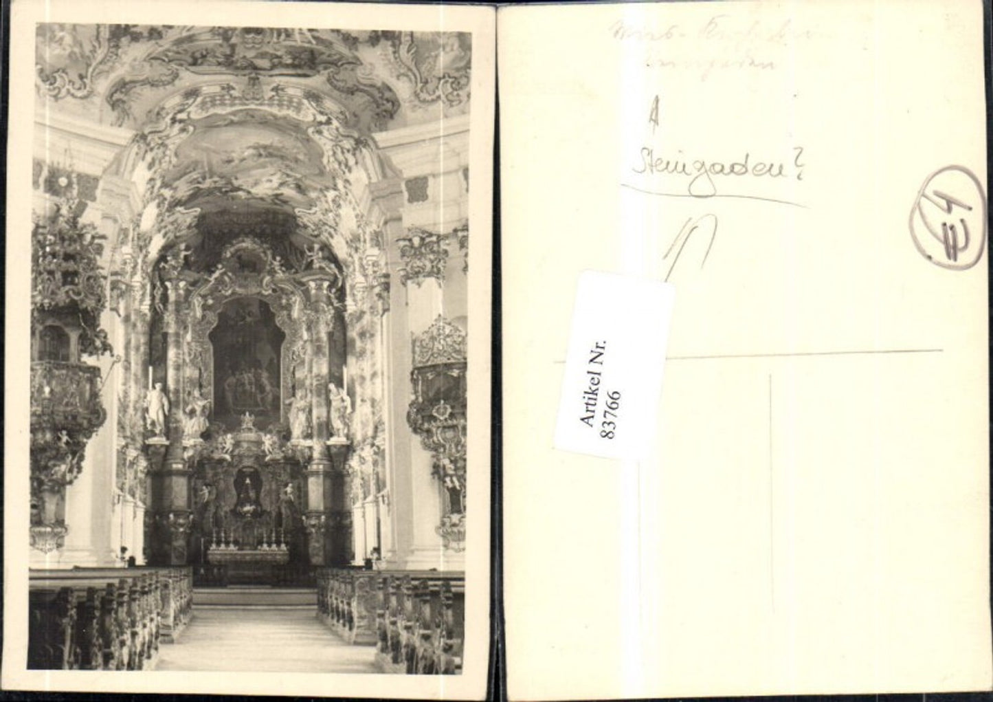 83766, Steingaden Church Interior