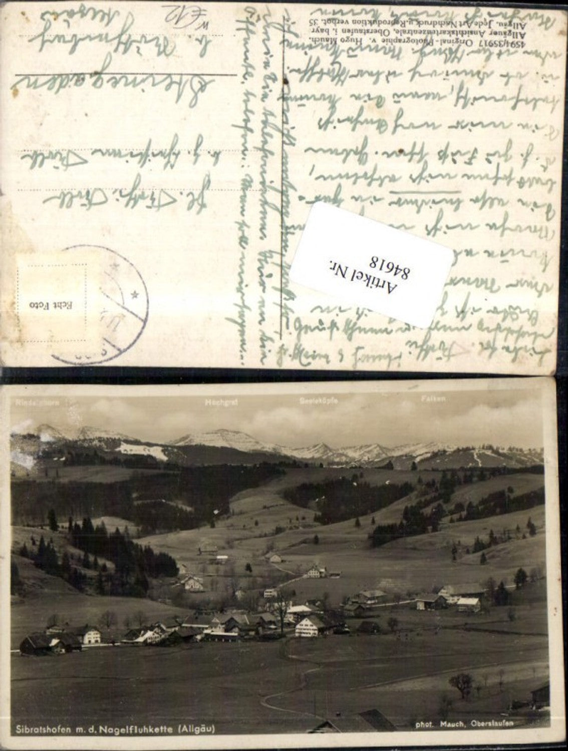 84618,Sibratshofen m.d. Nagelfluhkette im Allgäu Weitnau