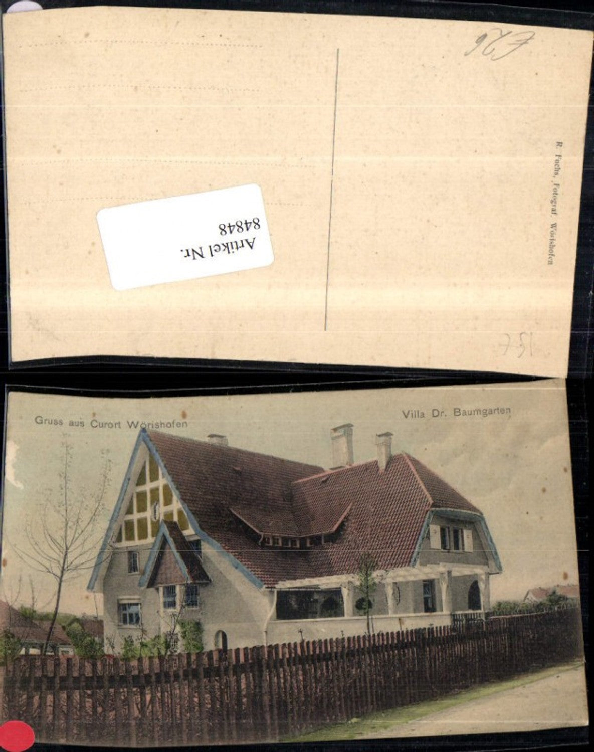 84848,Gruß aus Kurort Wörishofen Villa Dr Baumgarten