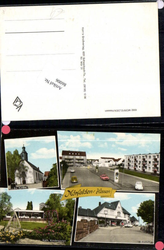 86006,Mörfelden Kirche Kindergarten Bahnhof