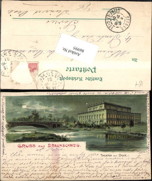86995,Gruß aus Braunschweig Künstlerkarte P Wirsing