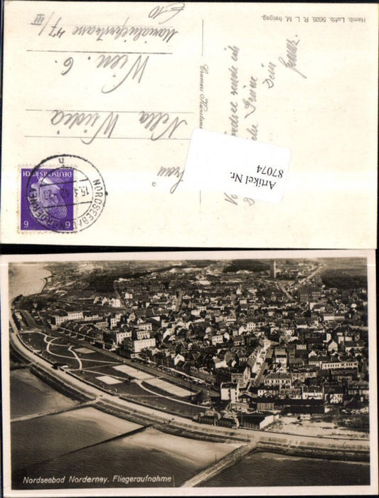 87074,Nordseebad Norderney Fliegeraufnahme
