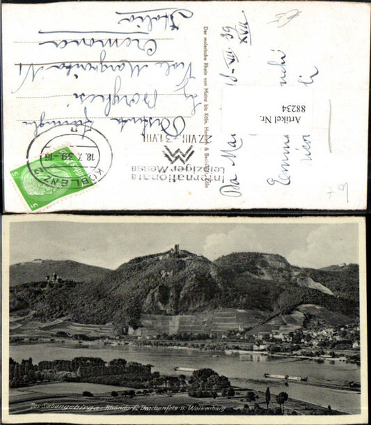 88234,Rhöndorf Drachenfels Wolkenburg 1939