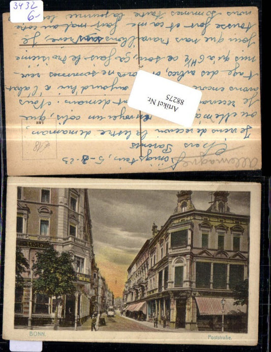 88275,Bonn Poststraße Strassenansicht 1923