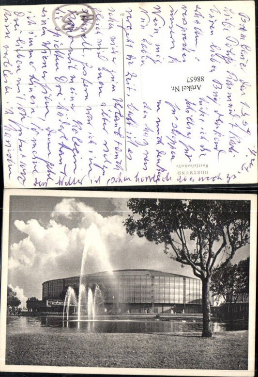 88657,Dortmund Westfalenhalle Ansicht 1959