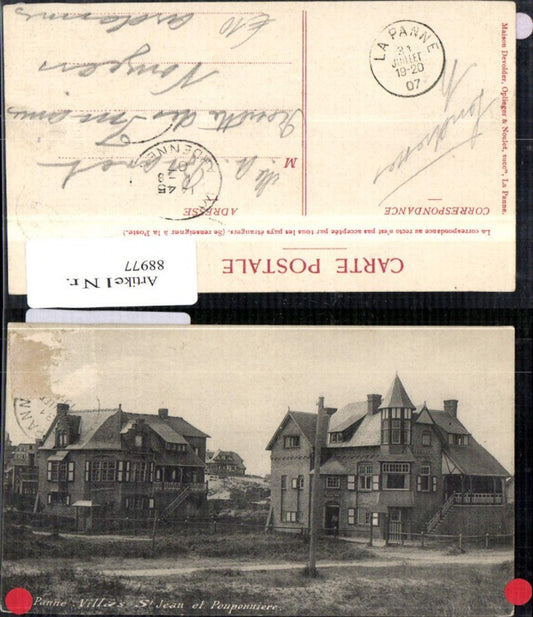 88977,Panne Villas St. Jean et Pouponniére Ansicht 1907
