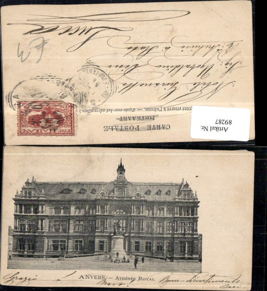 89287,Anvers Athénée Royal Frontansicht