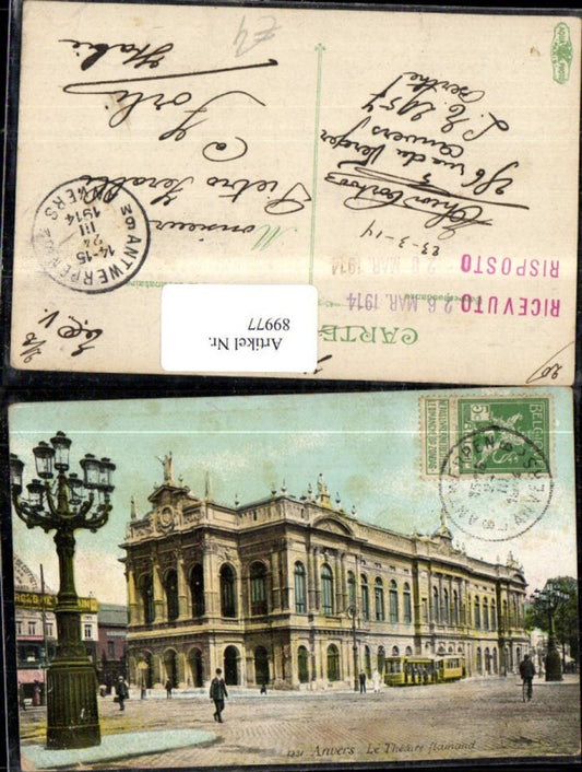 89977,Anvers Le Theatre flamand 1914