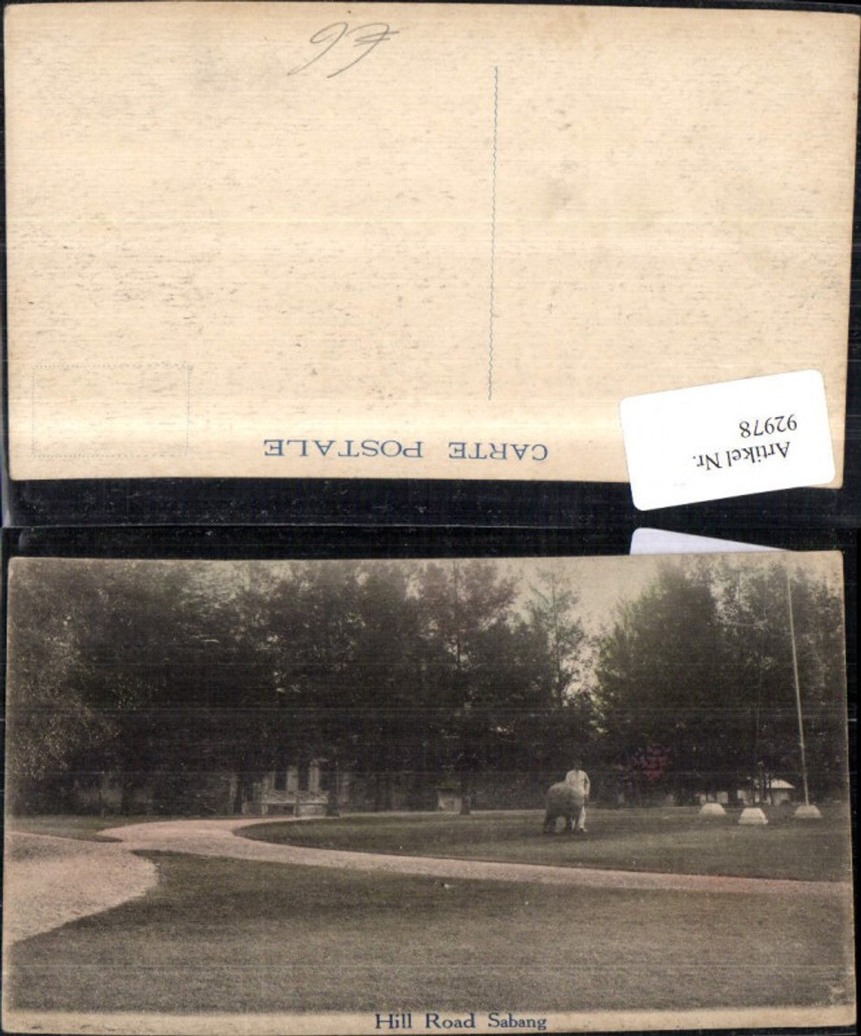 92978,Sabang Hill Road Ansicht Park Mann m. Elefant