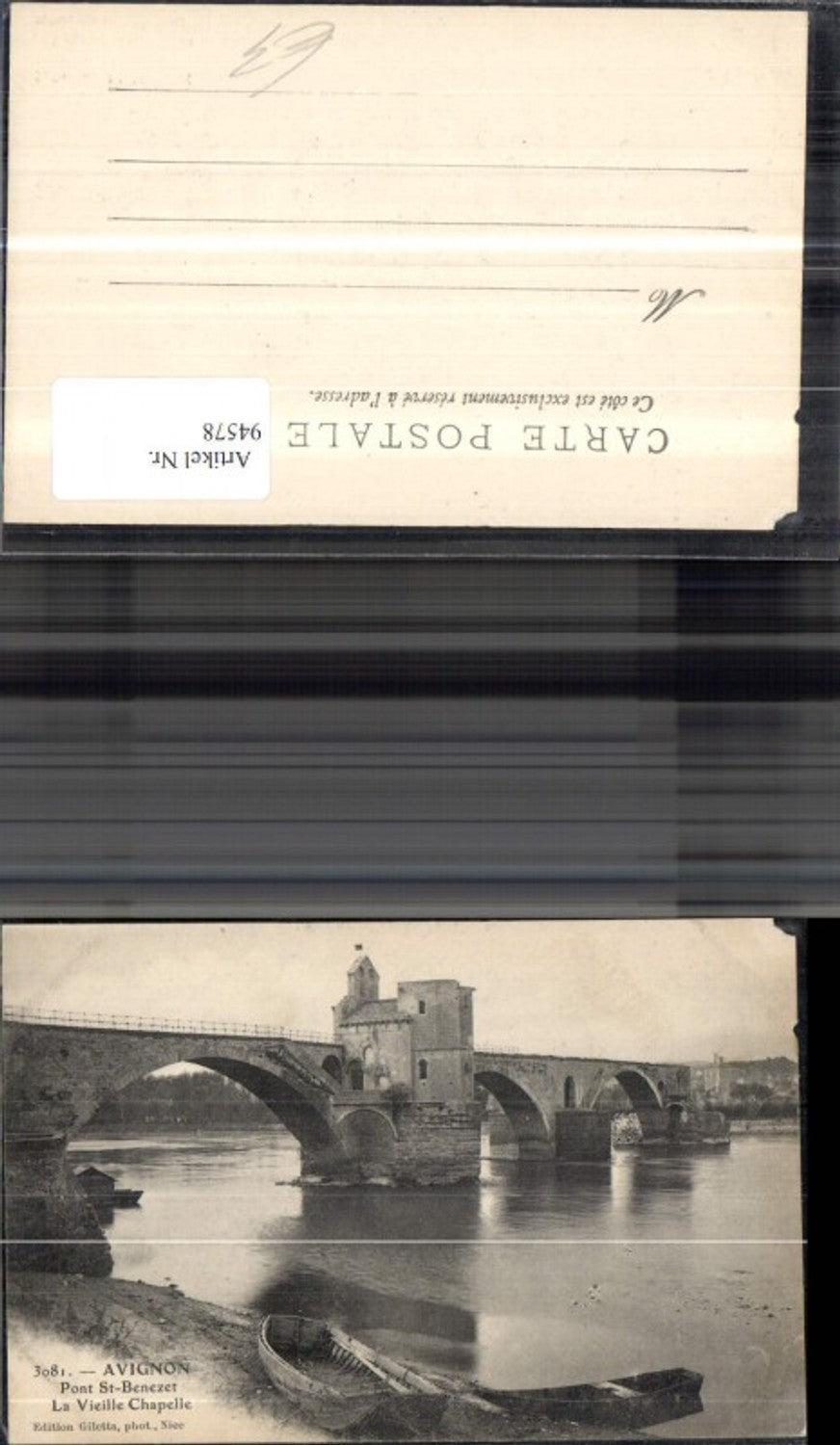 94578,Avignon Pont St Benezet Brücke