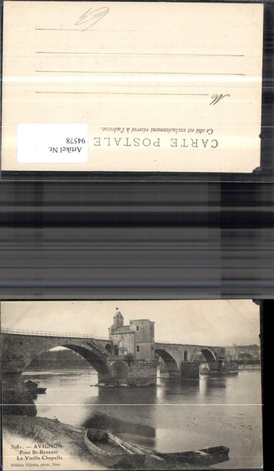 94578,Avignon Pont St Benezet Brücke