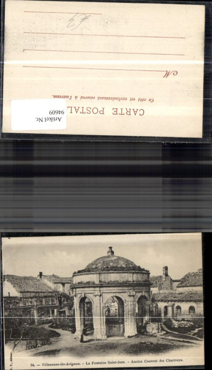 94609,Avignon Fontaine Saint Jean Couvent des Chartreux