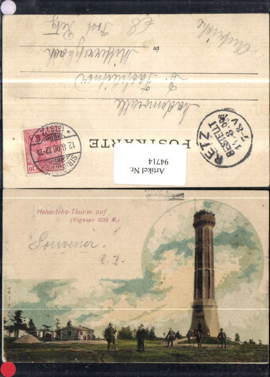 94714,Vogesen Hohenloheturm 1900
