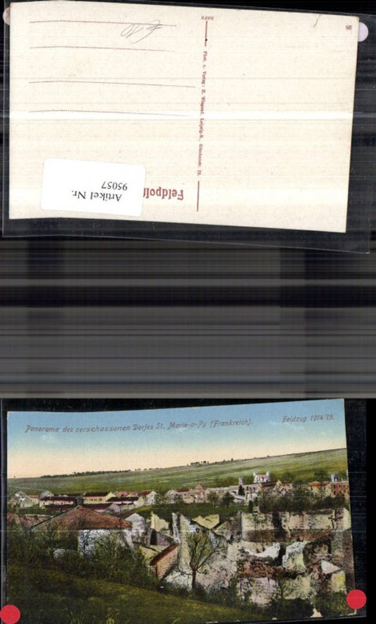 95057,St. Marie-a-Py Totale zerstörtes Dorf