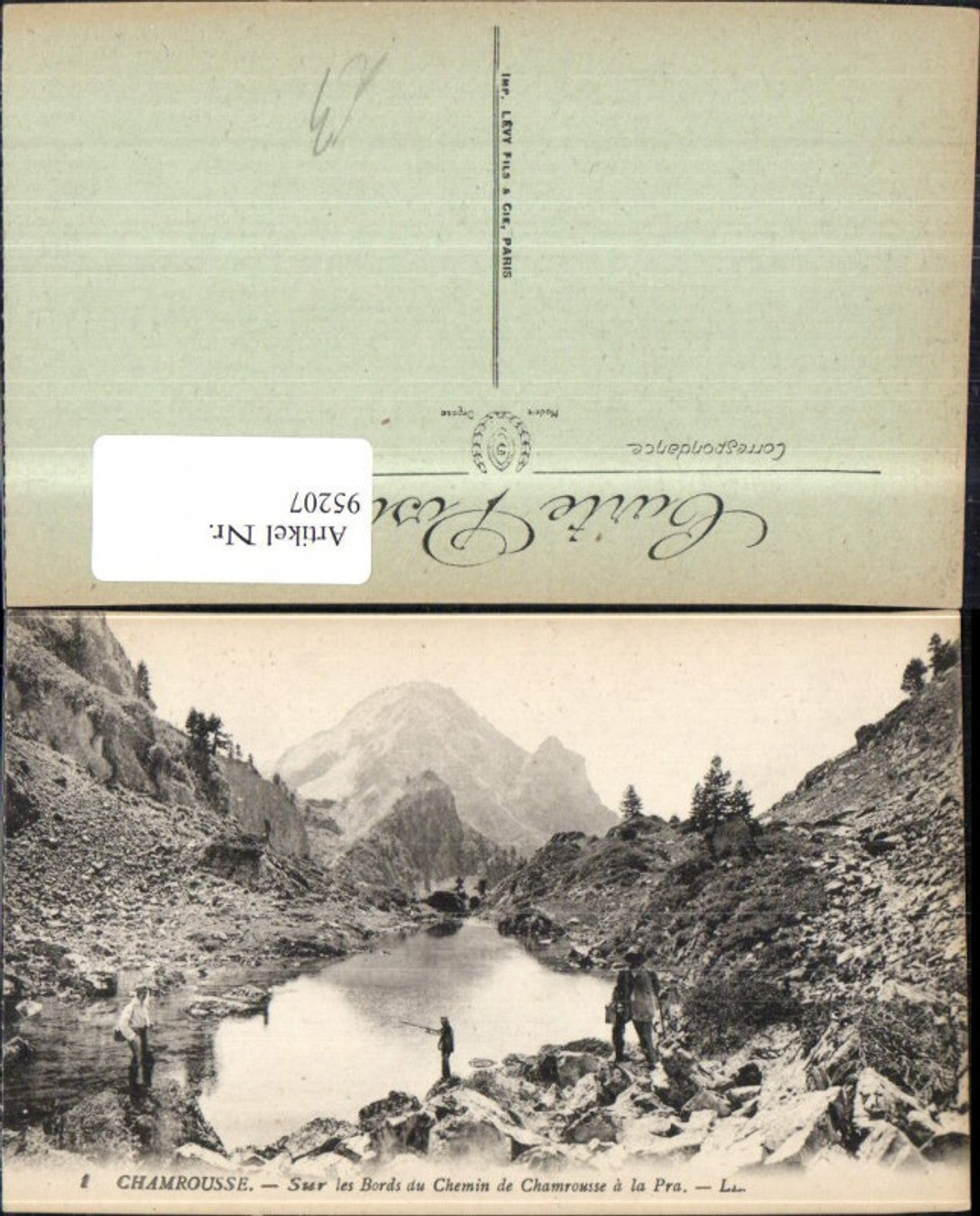 95207,Chamrousse Ansicht Bergsee Wanderer