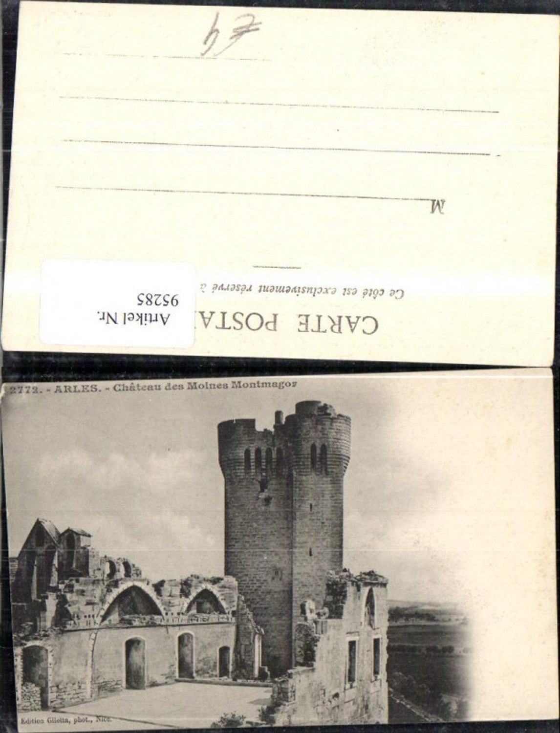 95285,Arles Chateau des Moines Montmagor Ansicht Burg